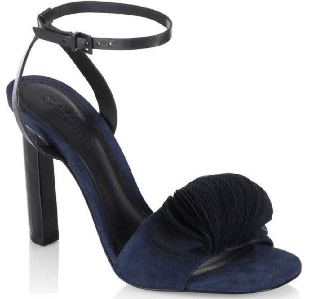 Mercedes Castillo black & navy Olenna Heels